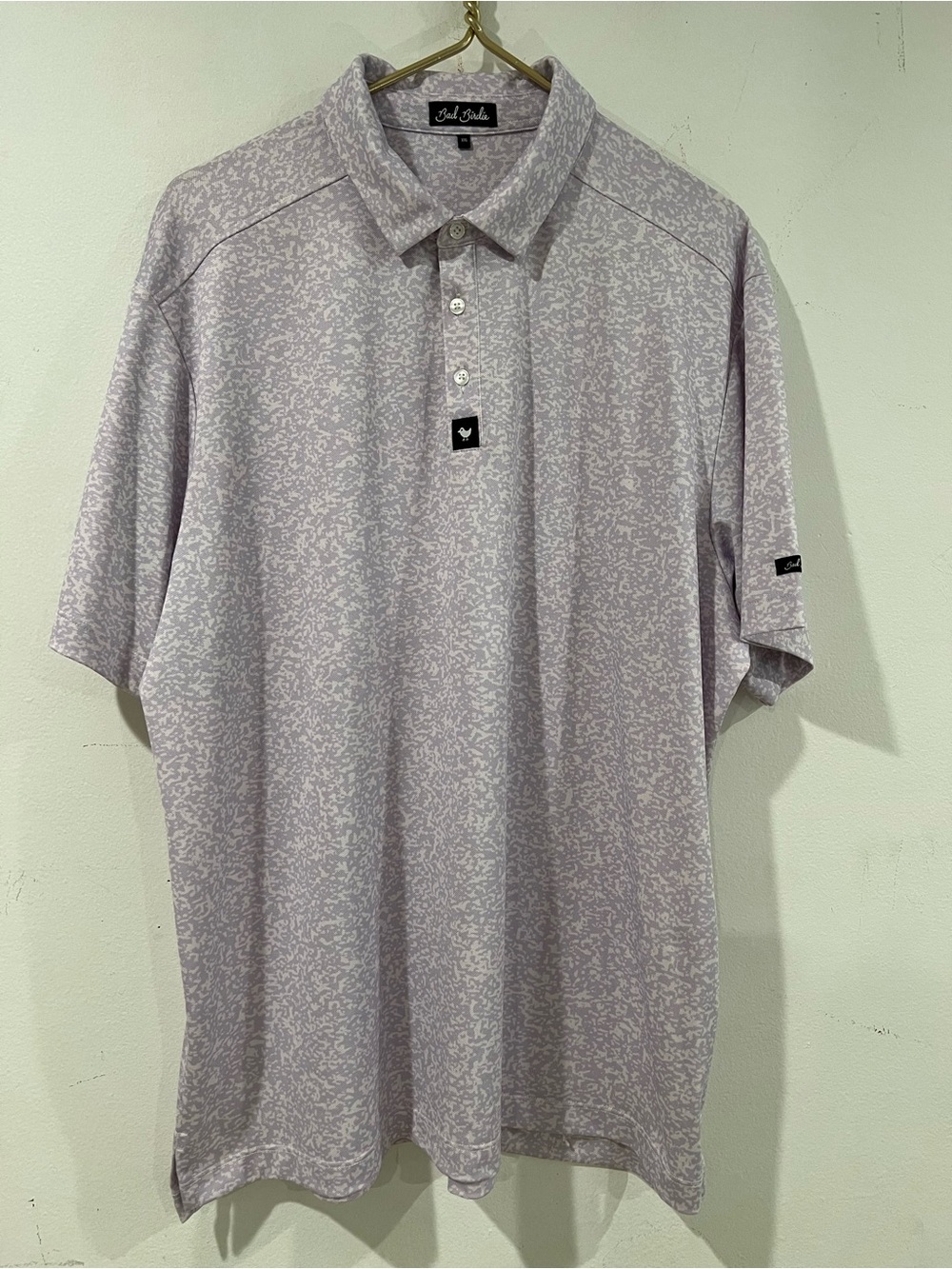BAD BIRDIE Travis Mathew Men's Lavender Heather Polo Shirt XXL